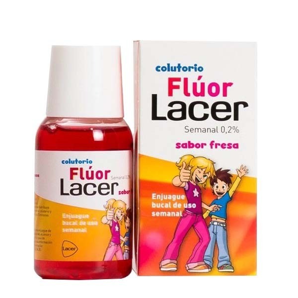 Lacer Colutorio Flúor Semanal 0,2% Sabor Fresa 1