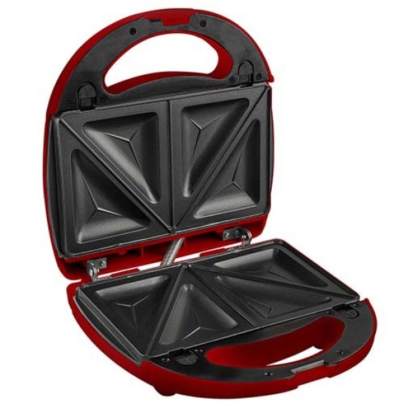 Sandwichera desm.dob.placa850w kuken red