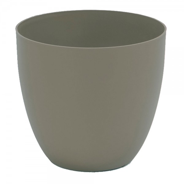 Maceta de inyección modelo cuenco color taupe ø38 cm