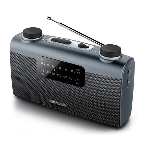 Muse m-058 r gris / radio portátil