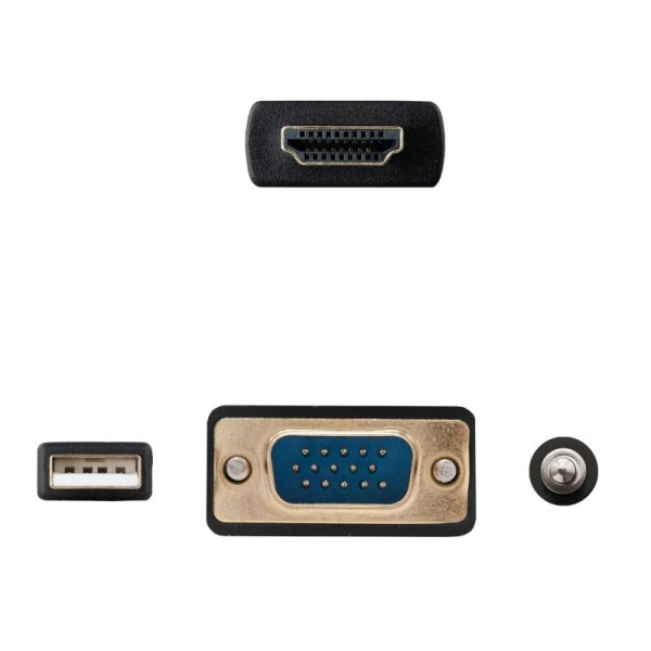 Nanocable conversor hdmi a vga-jack-ubs, 1.8 m