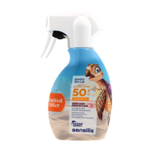 Sensilis Loción Spray Spf50 Pediatrics 2x200ml Promo