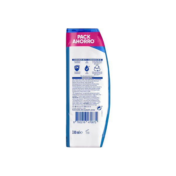 H&S champú cITRUS Fresh 330ml + 330ml