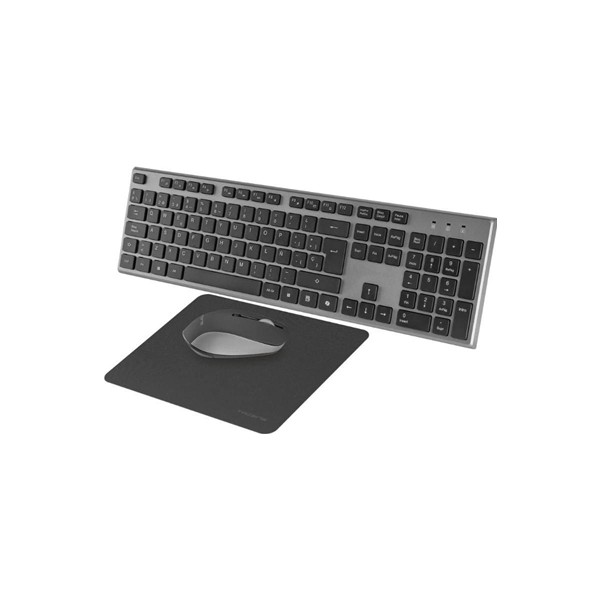 Tacens 3en1 teclado+ratón+alfom inalámbrico negro